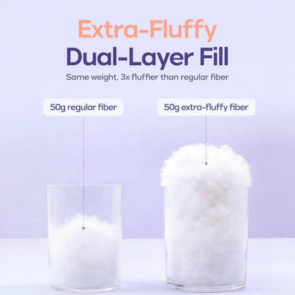 ☁️Fluffy PuffGrid Bed Pillow for All Sleepers